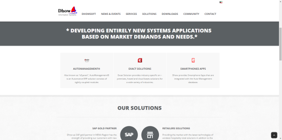 Dhow Information Systems Website (CMS) 
