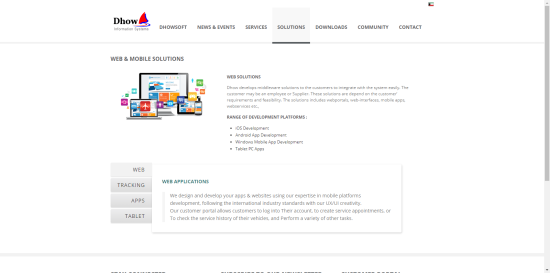 Dhow Information Systems Website (CMS) 